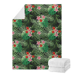 Palm Hawaiian Tropical Pattern Print Blanket