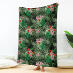 Palm Hawaiian Tropical Pattern Print Blanket