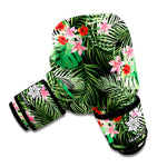 Palm Hawaiian Tropical Pattern Print Boxing Gloves