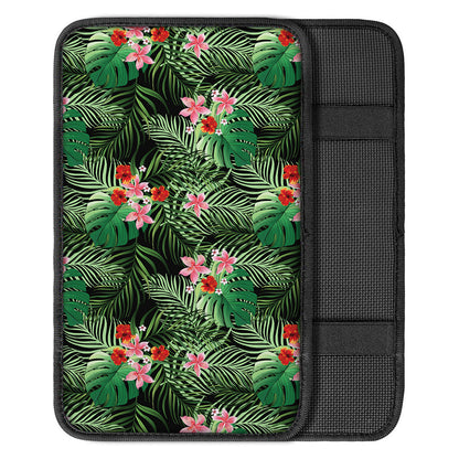 Palm Hawaiian Tropical Pattern Print Car Center Console Cover