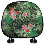 Palm Hawaiian Tropical Pattern Print Car Headrest Covers