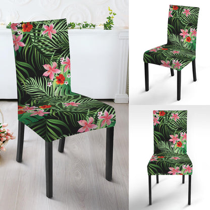 Palm Hawaiian Tropical Pattern Print Dining Chair Slipcover