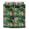 Palm Hawaiian Tropical Pattern Print Duvet Cover Bedding Set