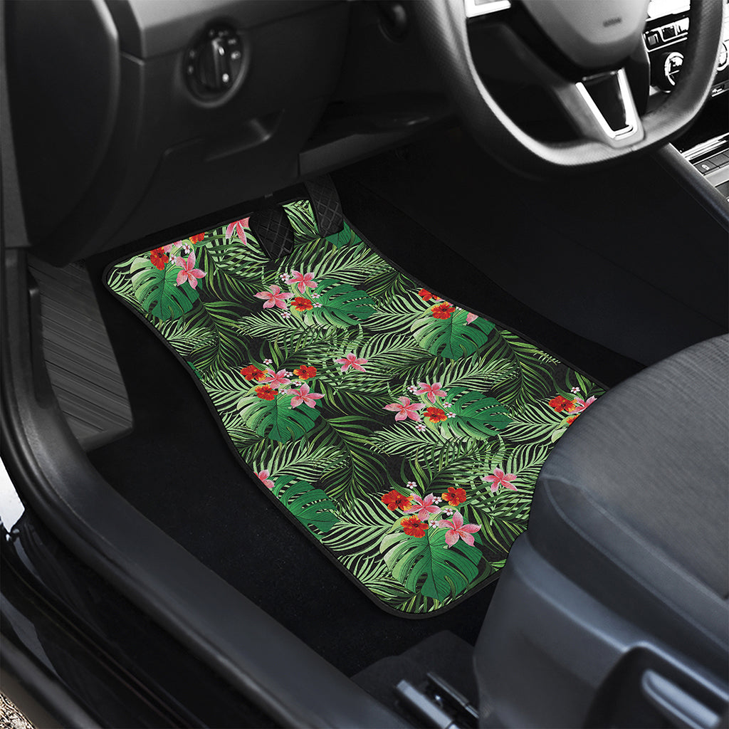 Palm Hawaiian Tropical Pattern Print Front Car Floor Mats