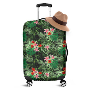 Palm Hawaiian Tropical Pattern Print Luggage Cover