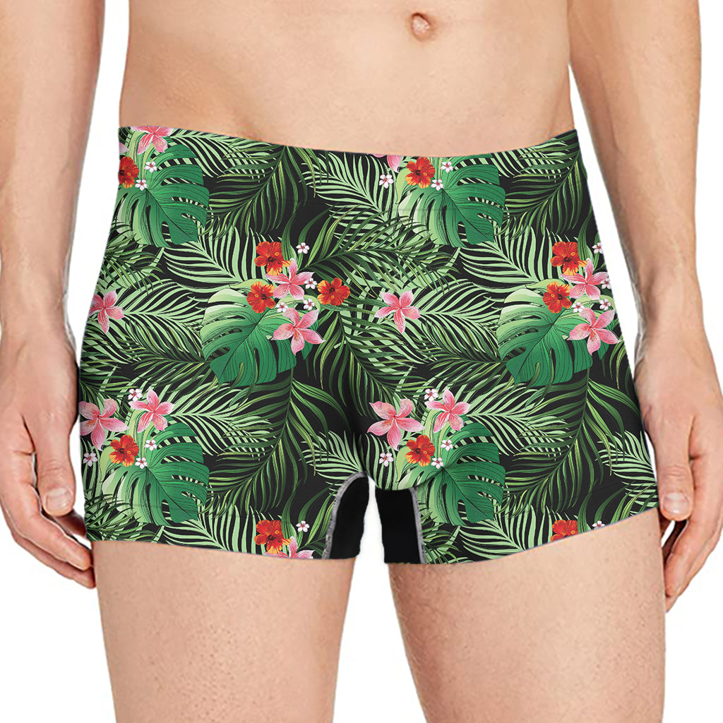 Palm Hawaiian Tropical Pattern Print Men's Boxer Briefs