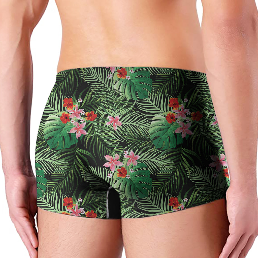 Palm Hawaiian Tropical Pattern Print Men's Boxer Briefs