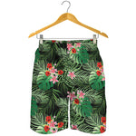 Palm Hawaiian Tropical Pattern Print Men's Shorts