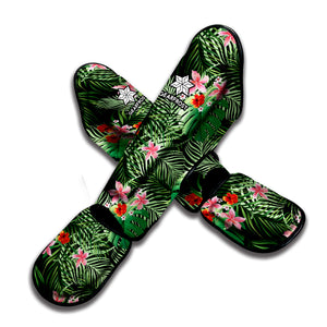 Palm Hawaiian Tropical Pattern Print Muay Thai Shin Guard