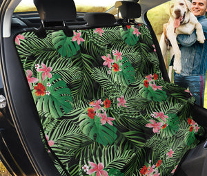 Palm Hawaiian Tropical Pattern Print Pet Car Back Seat Cover