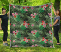 Palm Hawaiian Tropical Pattern Print Quilt