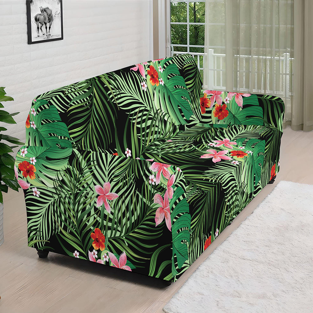 Palm Hawaiian Tropical Pattern Print Sofa Cover