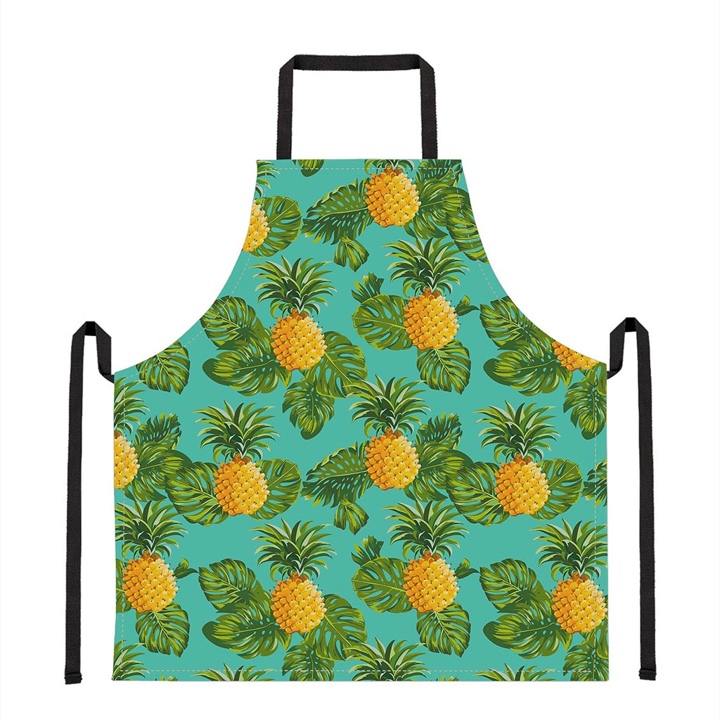 Palm Leaf Pineapple Pattern Print Apron