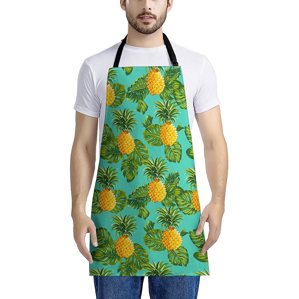 Palm Leaf Pineapple Pattern Print Apron