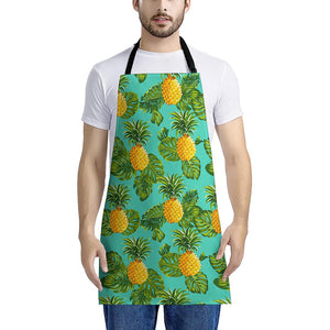 Palm Leaf Pineapple Pattern Print Apron