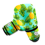 Palm Leaf Pineapple Pattern Print Boxing Gloves