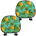 Palm Leaf Pineapple Pattern Print Car Headrest Covers
