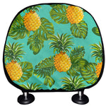 Palm Leaf Pineapple Pattern Print Car Headrest Covers