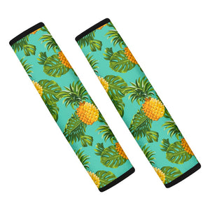 Palm Leaf Pineapple Pattern Print Car Seat Belt Covers