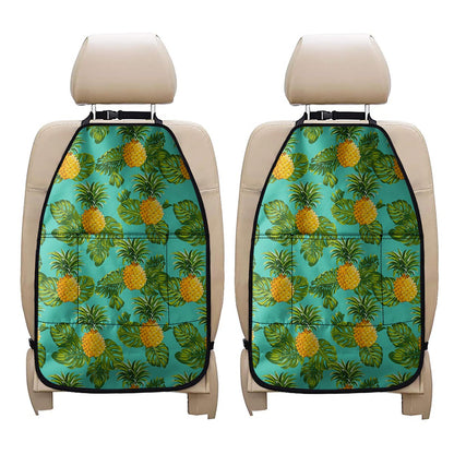Palm Leaf Pineapple Pattern Print Car Seat Organizers