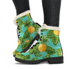 Palm Leaf Pineapple Pattern Print Comfy Boots GearFrost