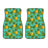 Palm Leaf Pineapple Pattern Print Front Car Floor Mats