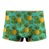 Palm Leaf Pineapple Pattern Print Men's Boxer Briefs