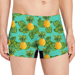 Palm Leaf Pineapple Pattern Print Men's Boxer Briefs