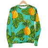 Palm Leaf Pineapple Pattern Print Men's Crewneck Sweatshirt GearFrost