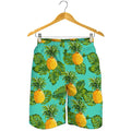 Palm Leaf Pineapple Pattern Print Men's Shorts