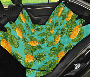 Palm Leaf Pineapple Pattern Print Pet Car Back Seat Cover