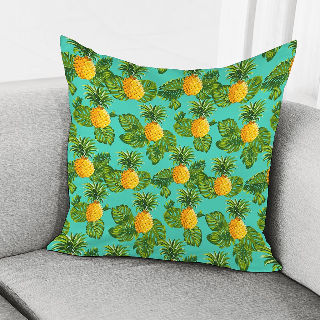 Palm Leaf Pineapple Pattern Print Pillow Cover