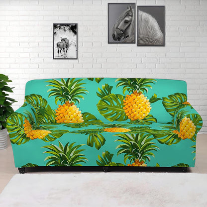 Palm Leaf Pineapple Pattern Print Sofa Cover