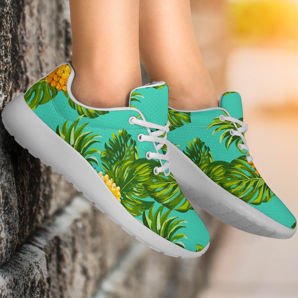 Palm Leaf Pineapple Pattern Print Sport Shoes GearFrost