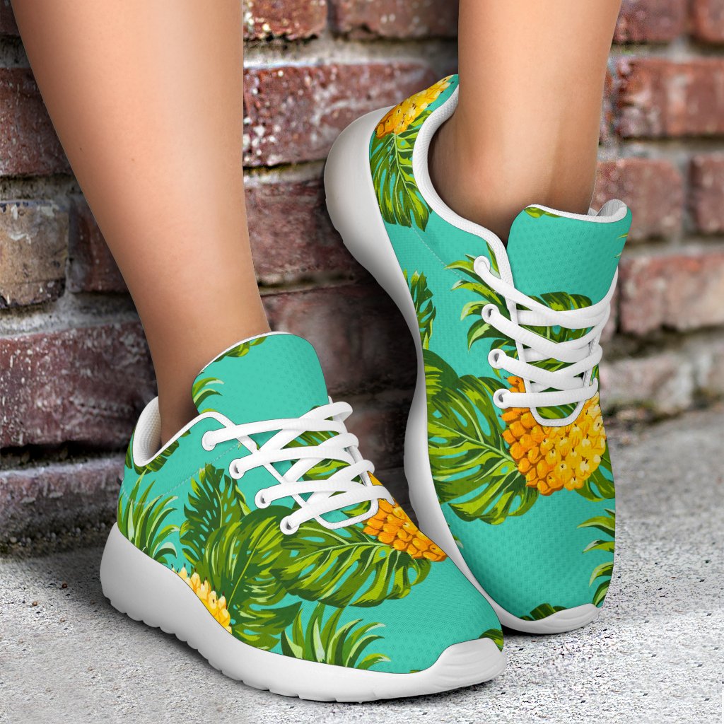 Palm Leaf Pineapple Pattern Print Sport Shoes GearFrost