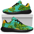Palm Leaf Pineapple Pattern Print Walking Shoes