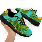 Palm Leaf Pineapple Pattern Print Sport Shoes GearFrost