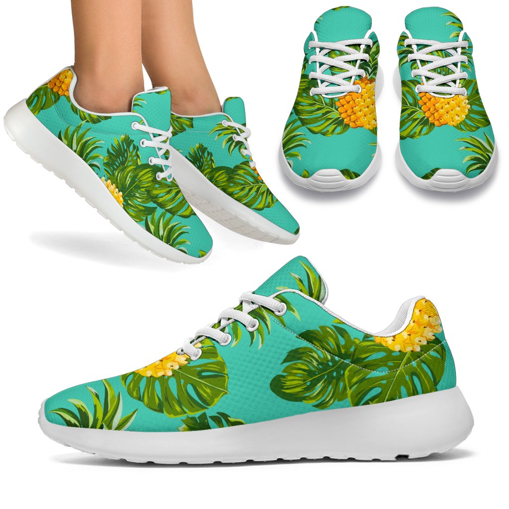 Palm Leaf Pineapple Pattern Print Sport Shoes GearFrost