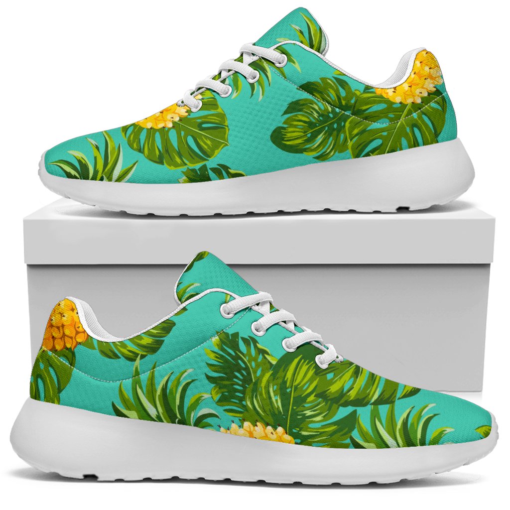 Palm Leaf Pineapple Pattern Print Sport Shoes GearFrost