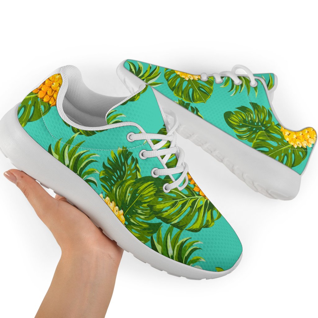 Palm Leaf Pineapple Pattern Print Sport Shoes GearFrost