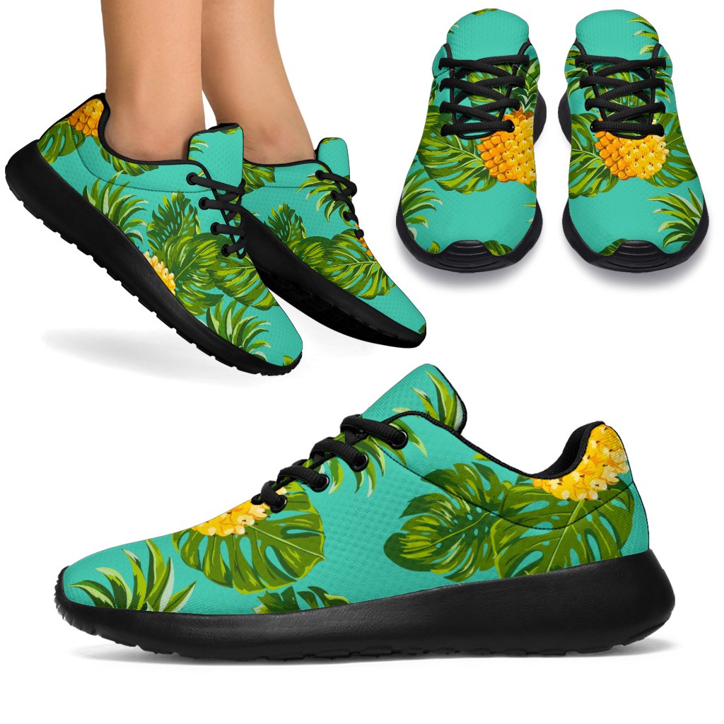 Palm Leaf Pineapple Pattern Print Sport Shoes GearFrost