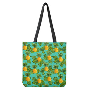 Palm Leaf Pineapple Pattern Print Tote Bag