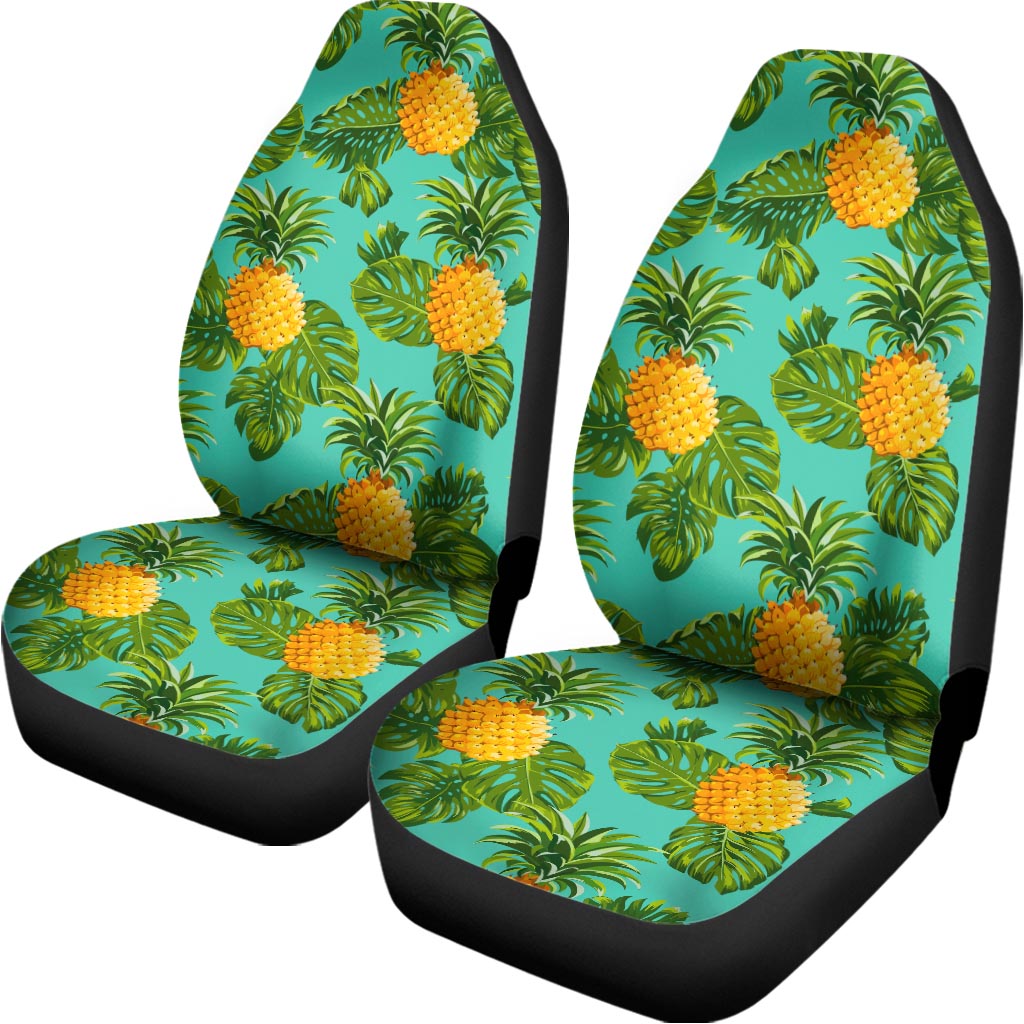 Palm Leaf Pineapple Pattern Print Universal Fit Car Seat Covers