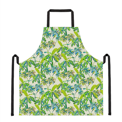 Palm Tree Banana Pattern Print Apron