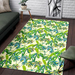 Palm Tree Banana Pattern Print Area Rug GearFrost