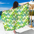 Palm Tree Banana Pattern Print Beach Sarong Wrap