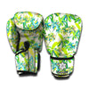 Palm Tree Banana Pattern Print Boxing Gloves