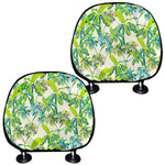 Palm Tree Banana Pattern Print Car Headrest Covers