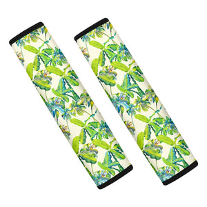 Palm Tree Banana Pattern Print Car Seat Belt Covers