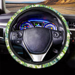 Palm Tree Banana Pattern Print Car Steering Wheel Cover